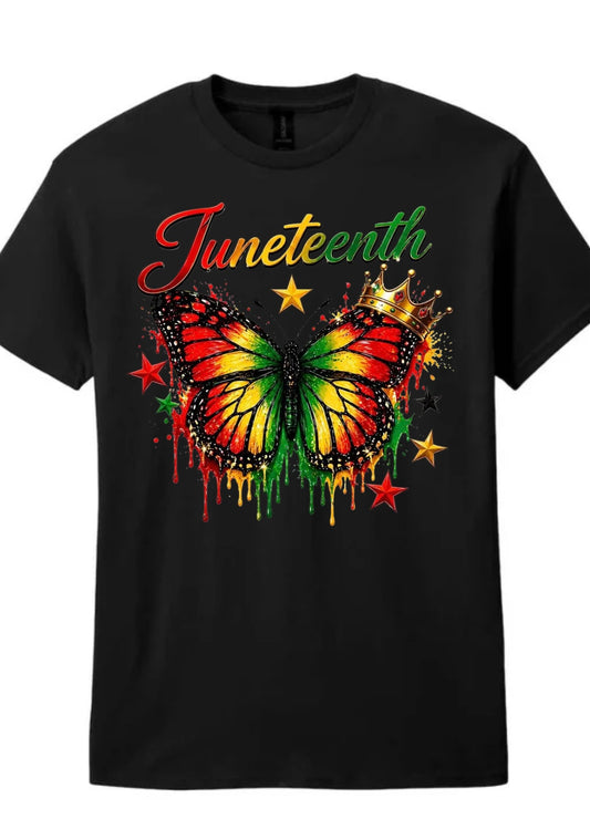 Juneteenth Butterfly Freedom Tee